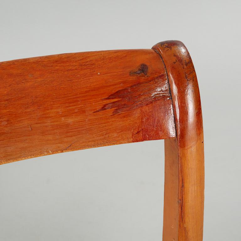 Three + one chairs from the mid 19th century.