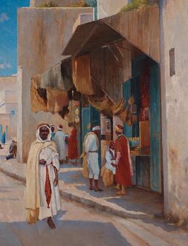 Axel Lindman, Bazar street, North Africa.