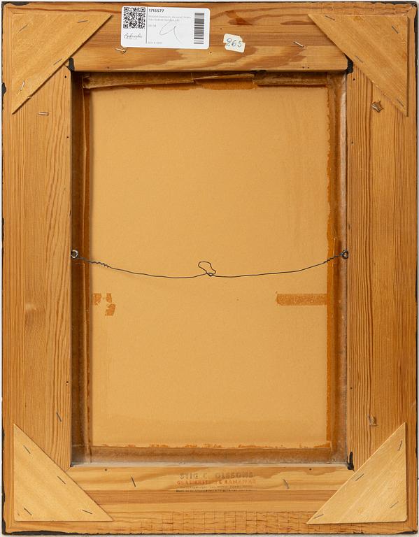 Roland Svensson, "Bredsändsdynerna med självsådd tallskog på avblåst klapper" (Gotska Sandön).