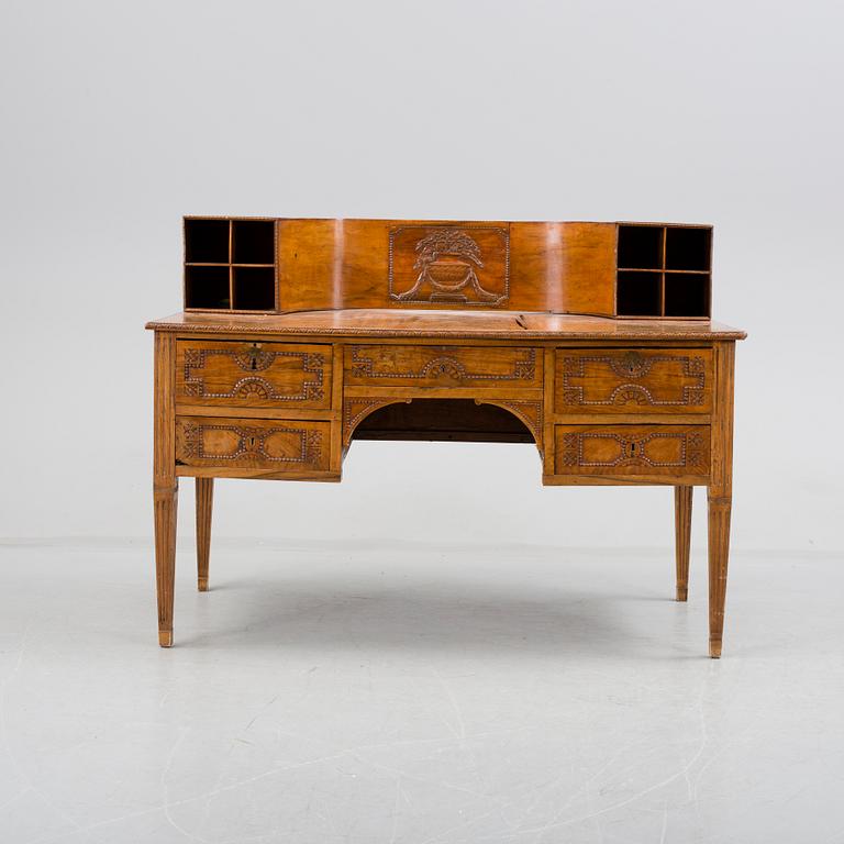 A 19th century desk and chair.