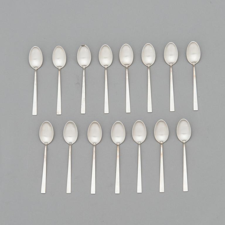 Bertel Gardberg, a 157-piece set of "Birgitta" sterling silver cutlery,  Kultateollisuus, Turku, Finland 1991-2001.