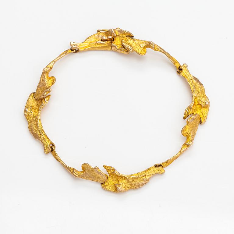 Björn Weckström, Armband "Mariehand", 14K guld. Lapponia 1968.