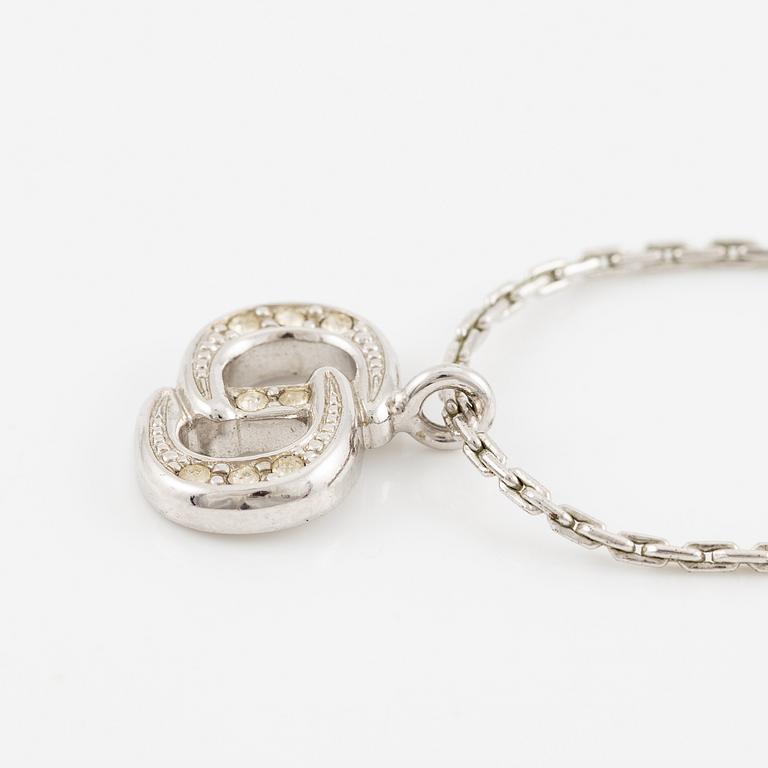 Christian Dior, örhängen, ett par och collier med hänge.