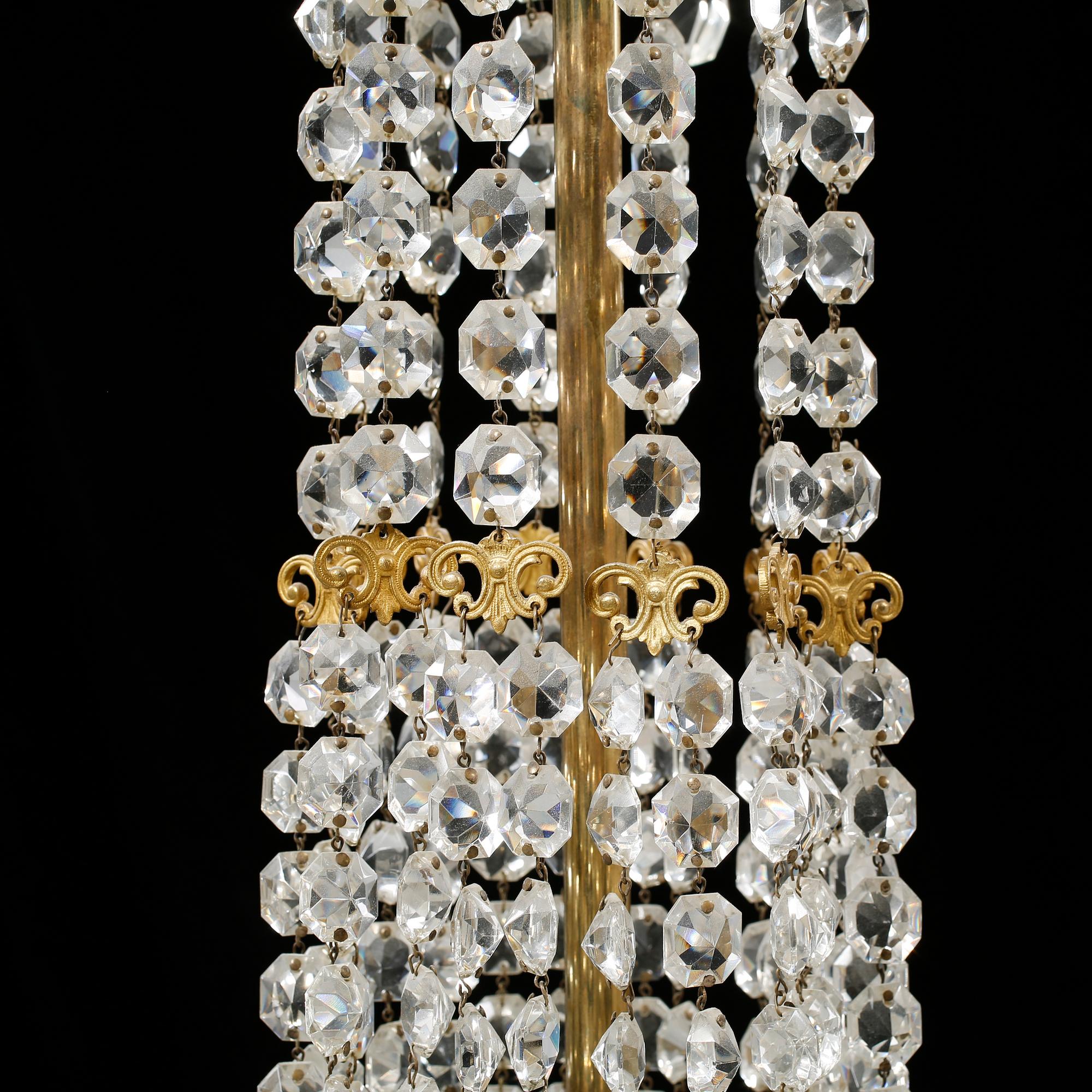 LJUSKRONA, oscariansk, 1800-talets slut, höjd 110 cm.