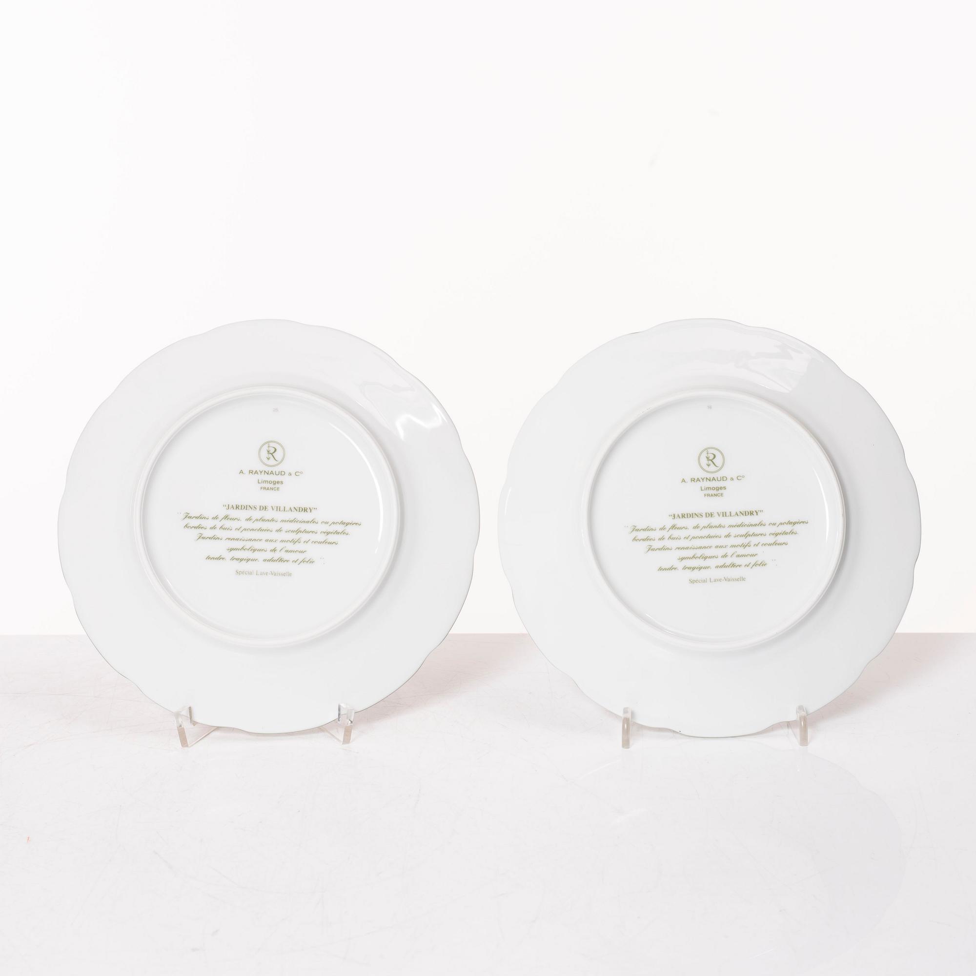 Kaffeservis, 16 delar, "Jardins de Villandry", A. Raynaud & Co, Limoges, Frankrike.