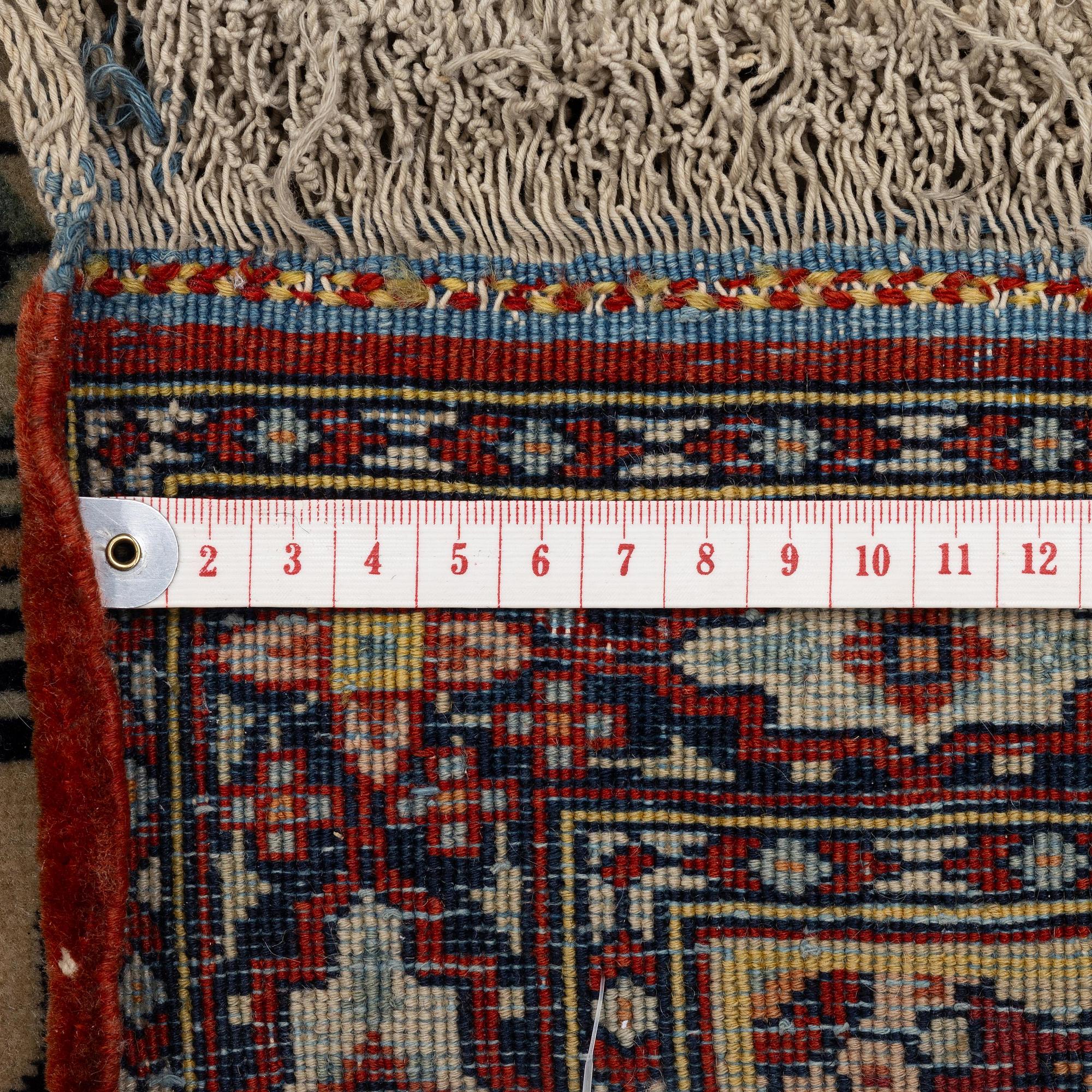 A pictoral Kashan 'Mohtasham' rug, central Persia (Iran), c. 218 x 141 cm.