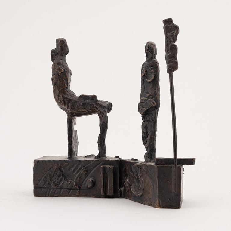 Martin Holmgren, sculpture, bronze, signed and dated -53. Numbered 8/9.