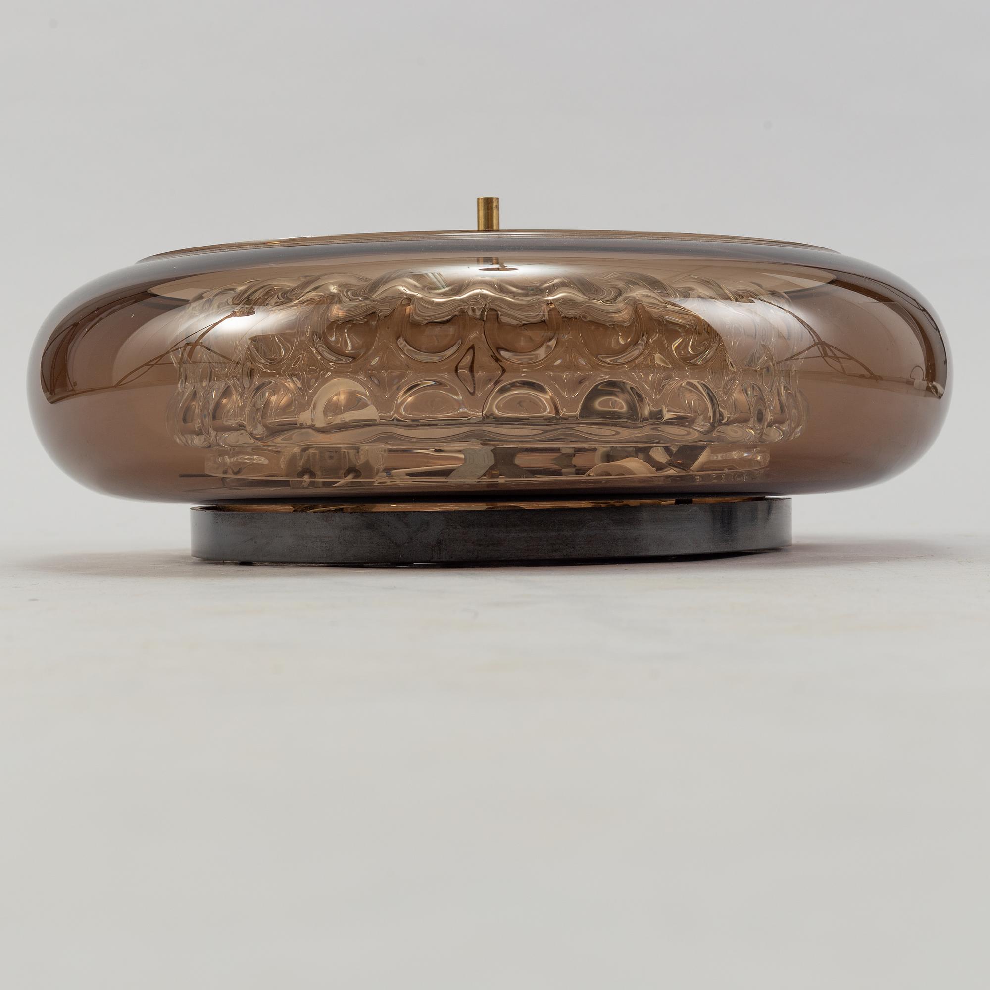 CARL FAGERLUND, plafondlampa, "Bubblan", Orrefors.