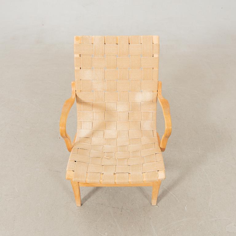 Bruno Mathsson, fåtölj "Eva", Firma Karl Mathsson Värnamo 1969.