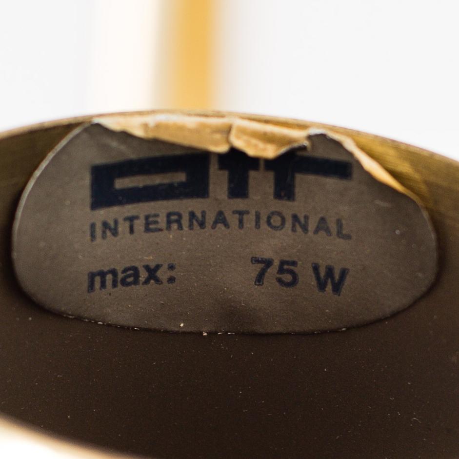 A brass ceiling light, Ott international, Germany, second half of the 20th century.