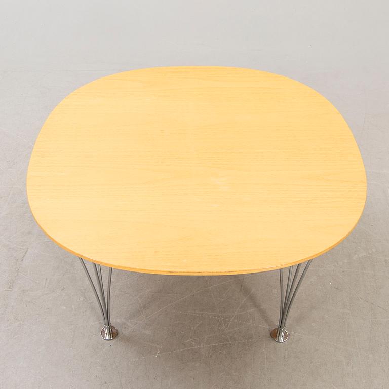 Bruno Mathsson & Piet Hein, coffee table, "Supercirkel", Mathsson International AB.