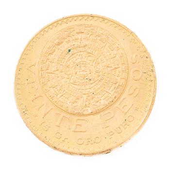 Gold coin, Mexico, 20 Pesos, 1959.