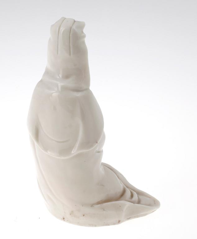 FIGURIN, porslin, blanc de chine, Kina, 1800/1900-tal.