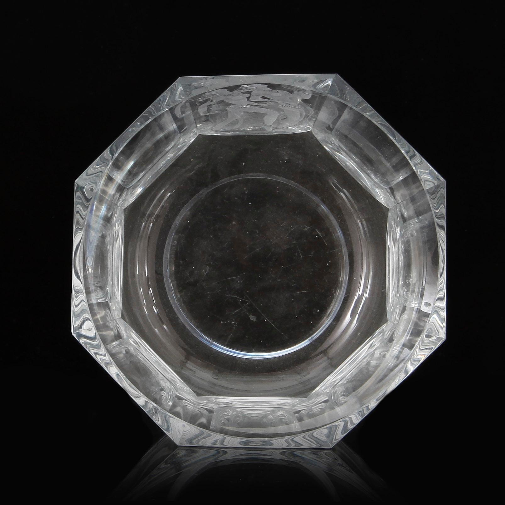SKÅL, glas, Simon Gate, Orrefors, signerad undertill märkt 1346.iL.A.4.
