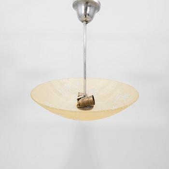 A 1940s ceiling pendant.