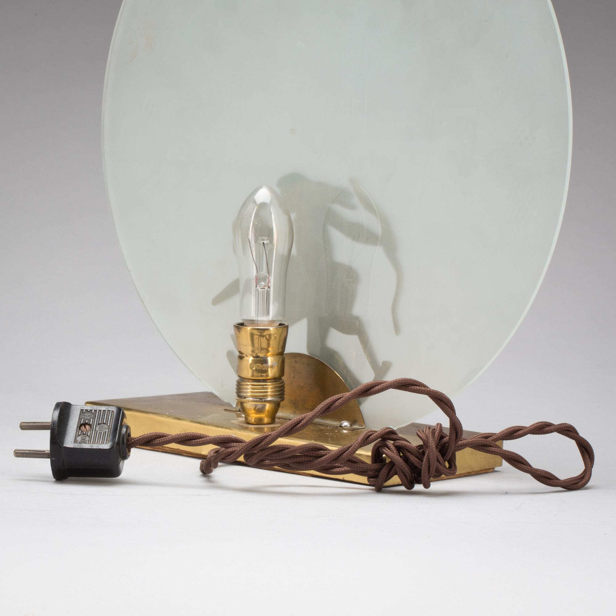 BORDSLAMPA, 1900-talets första hälft.