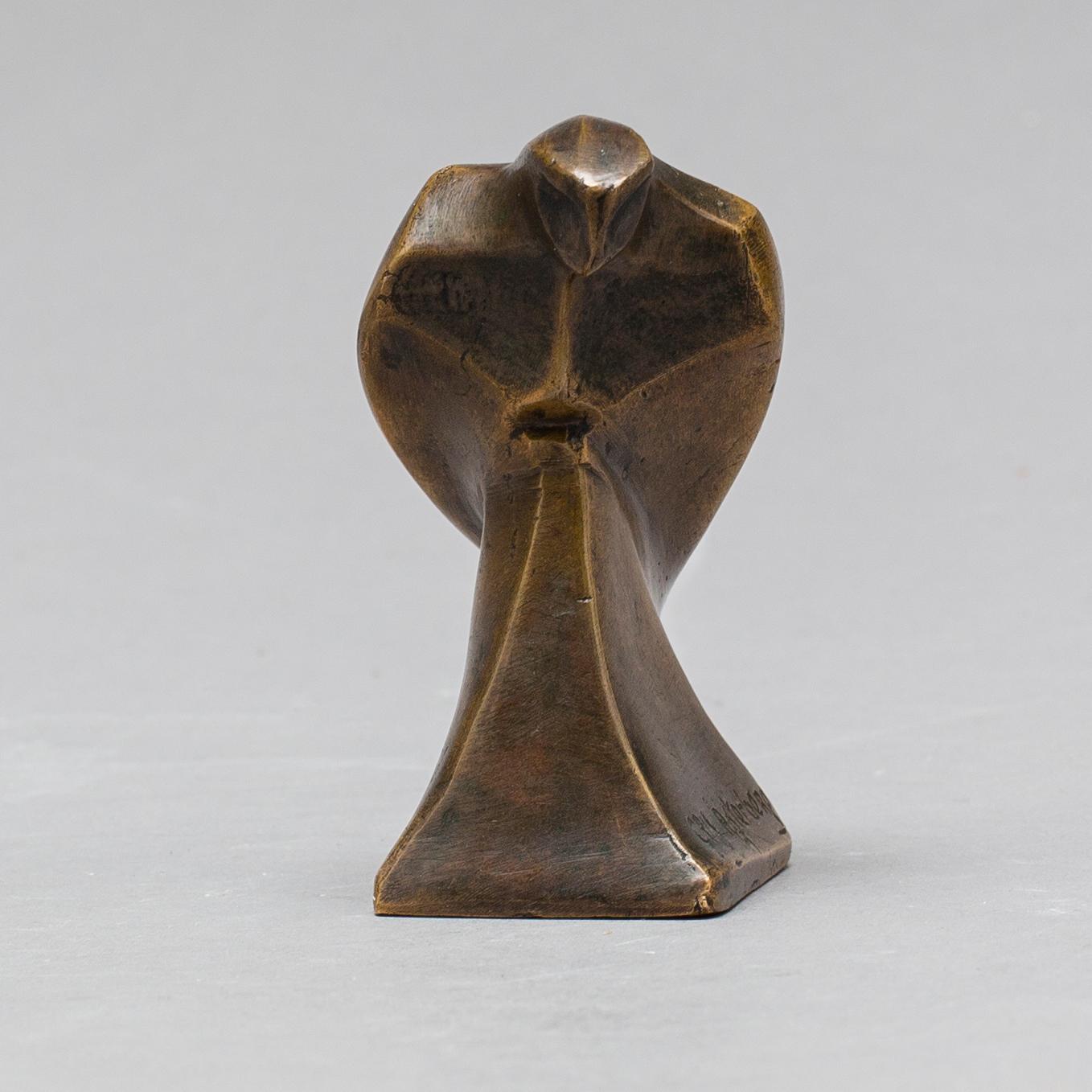 CRIS AGTERBERG, SCULPTURE, BRONZE, SIGNED,