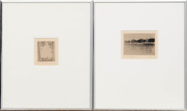 Gunnar Norrman, "Utsikt"  och "Liten sjö".