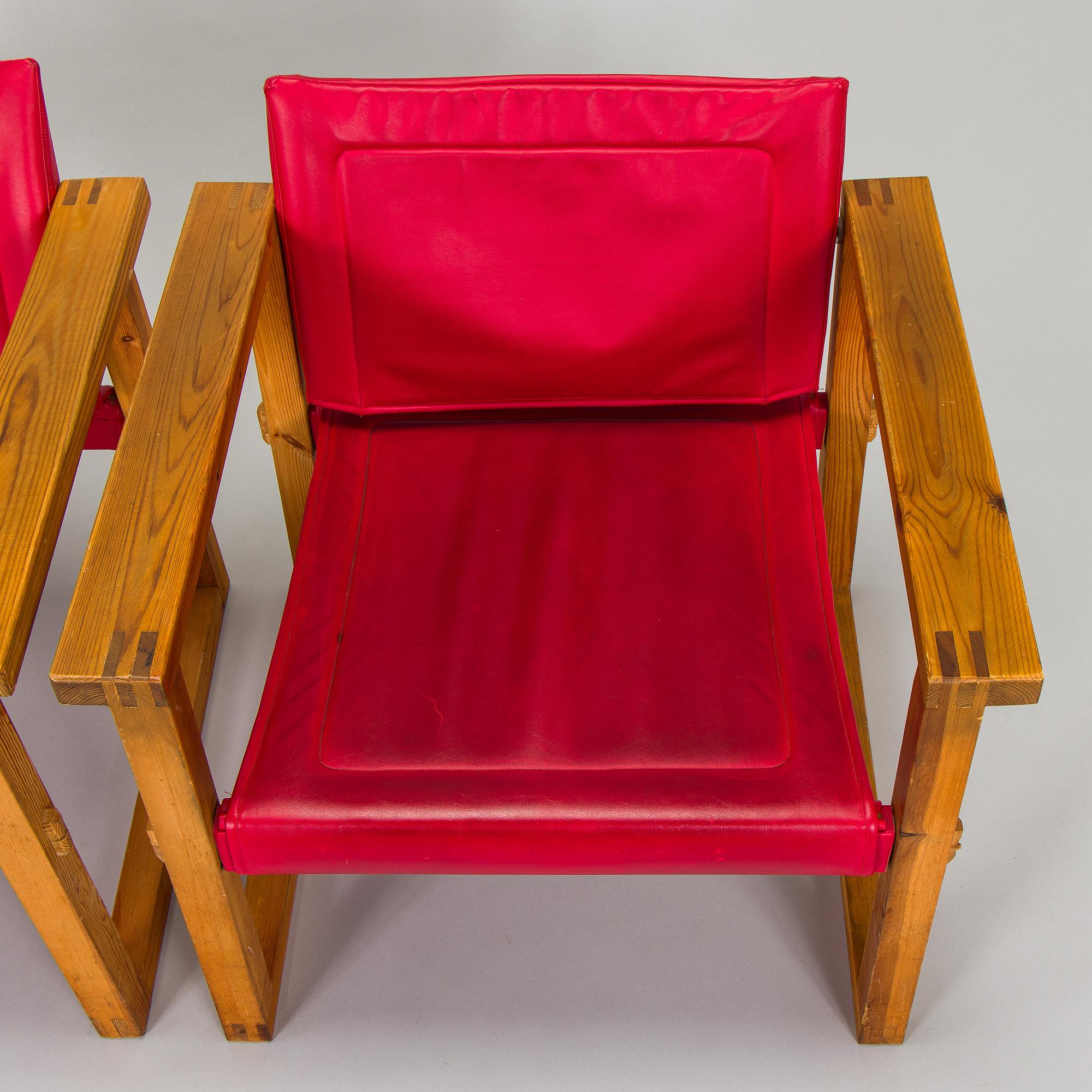 Torsten "Totti" Laakso, a pair of armchairs, “Farmari”, Skanno, 1965.