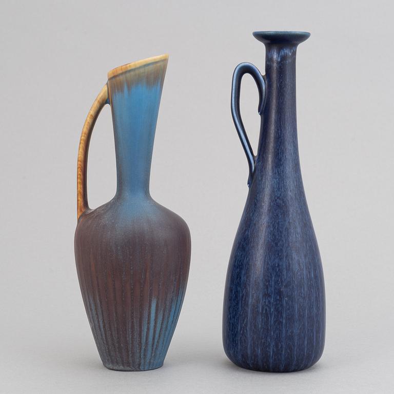 Gunnar Nylund, a set of five stoneware vases/jugs for Rörstrand.