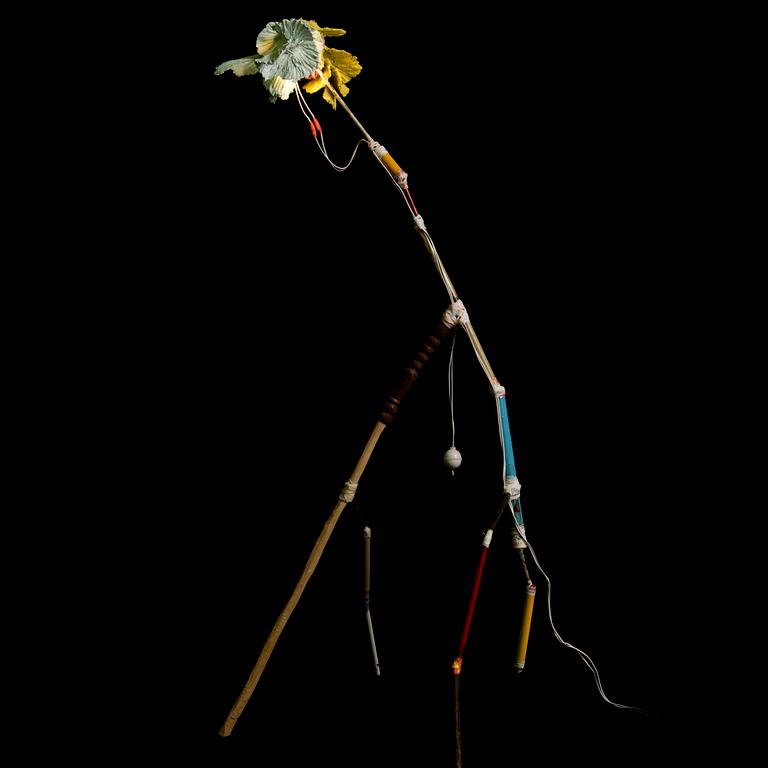TEEMU SALONEN, skulptur/golvlampa, "Badassjoki 10", signerad Teemu Salonen 2016.
