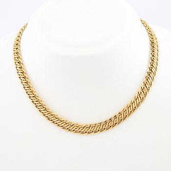 Necklace fantasy link 18K gold.