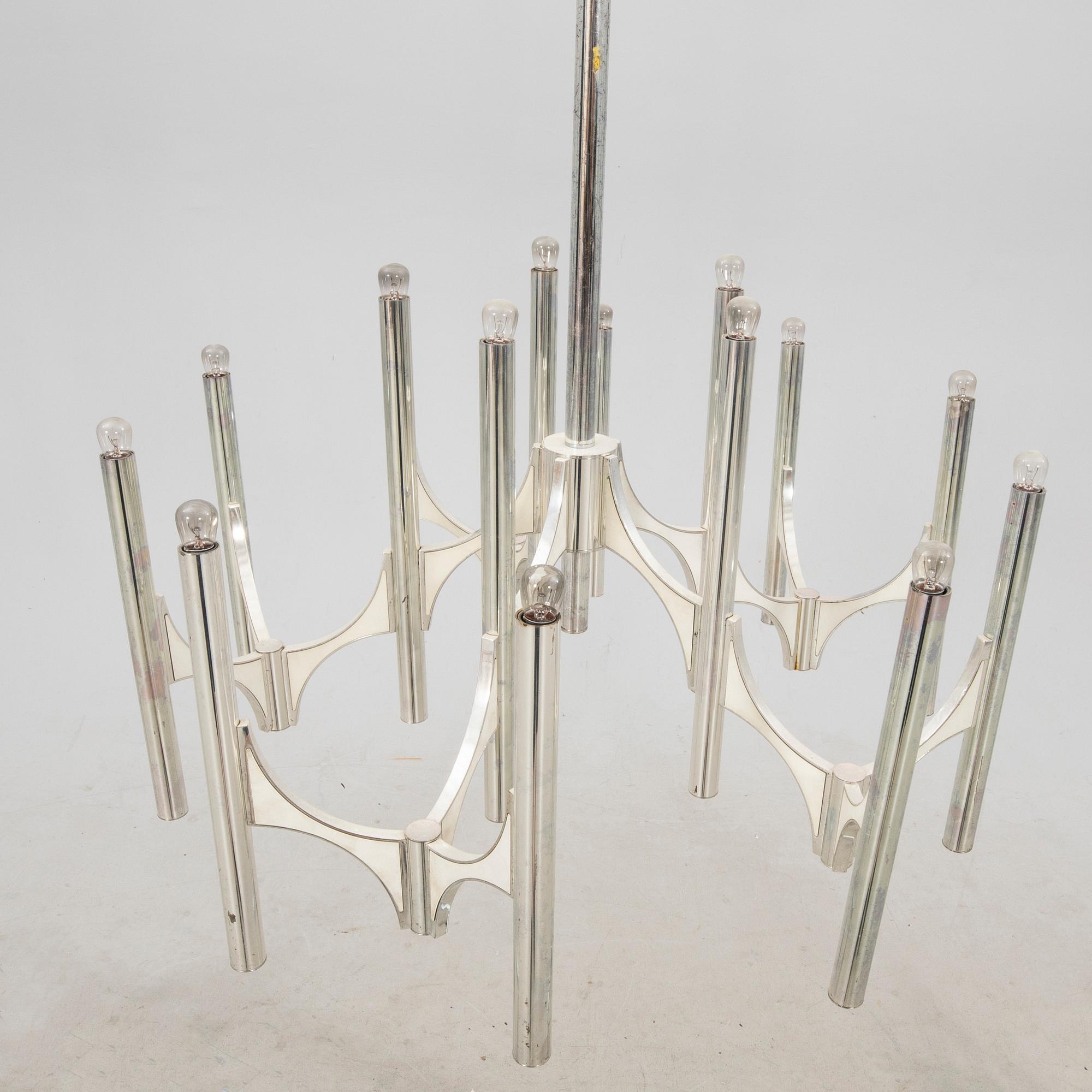 Gaetano Sciolari ljuskrona 'Orbit', 15 ljuspunkter 1960 - 70 - tal.