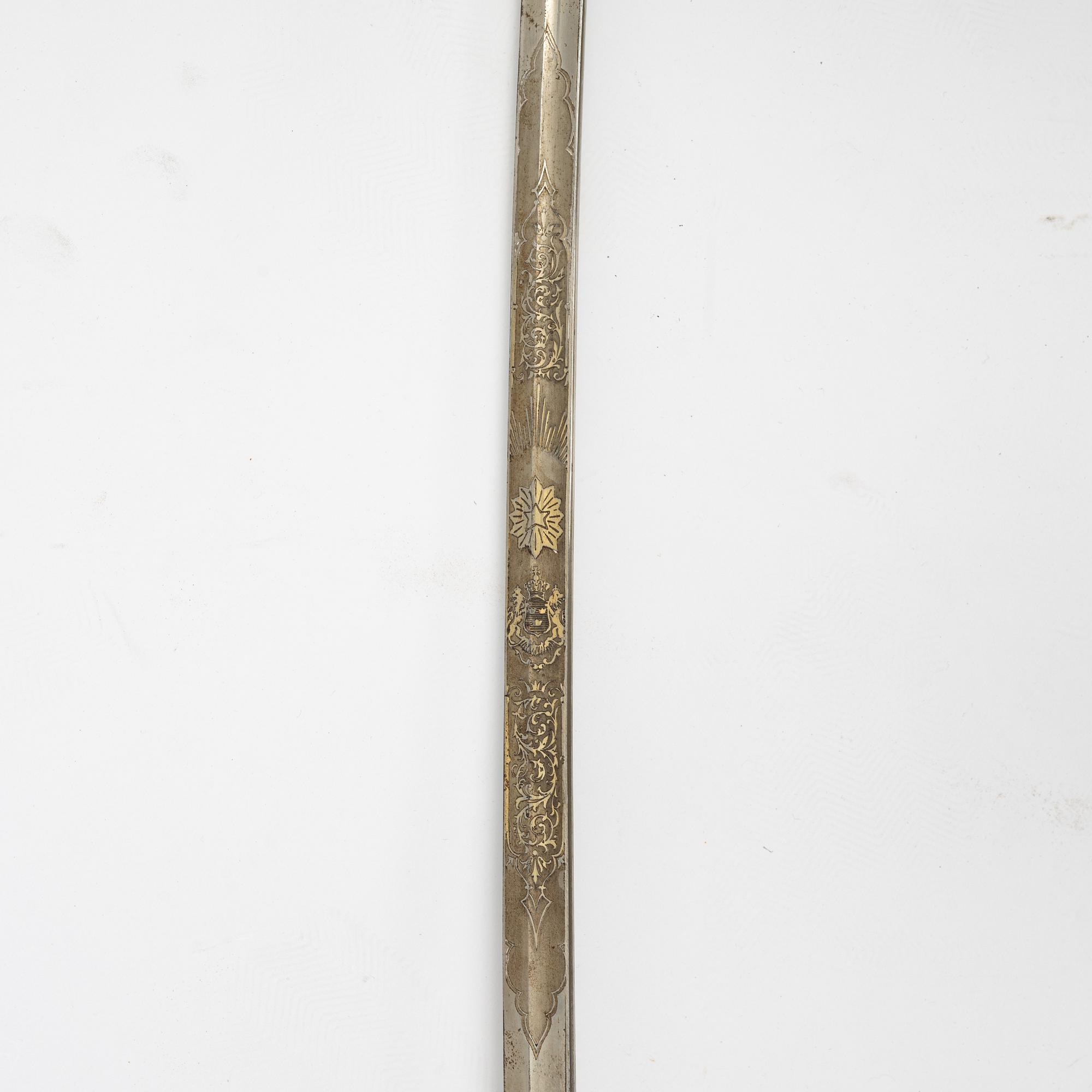 A Swedish officer's sabre, second part of the 19th Century.