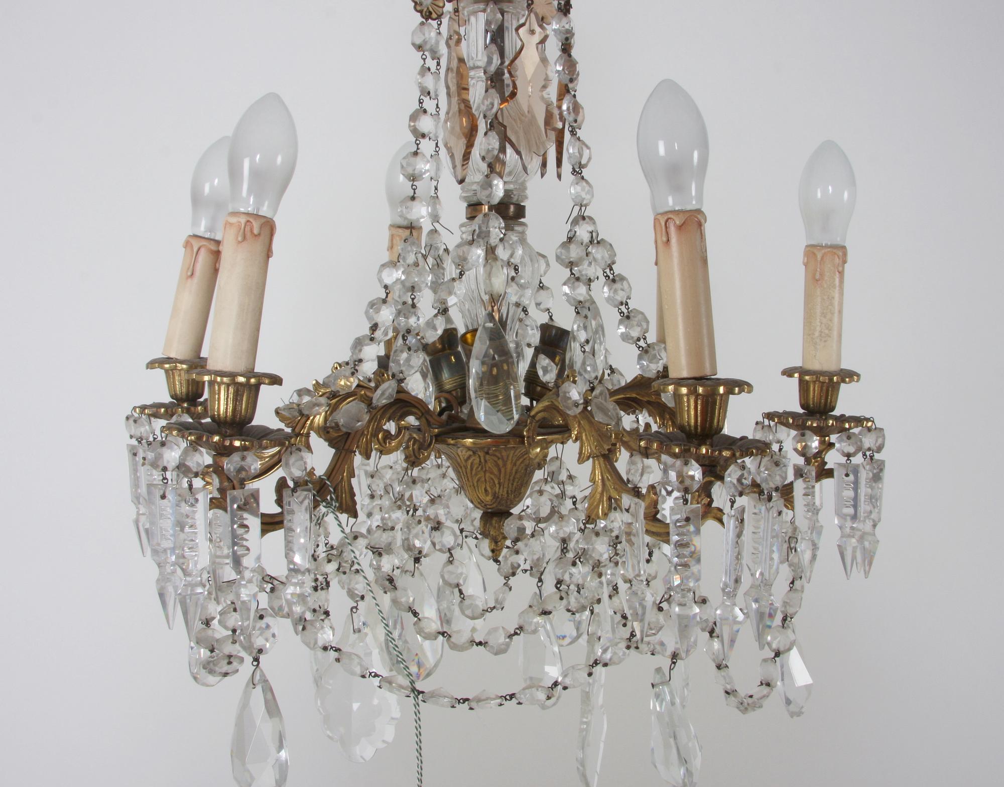 LJUSKRONA, nyrokokostil. H 74.
Proveniens: Git Gay.