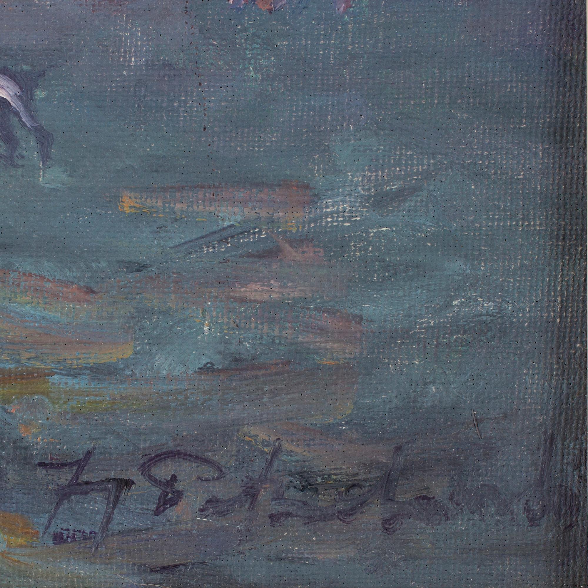 JERZY POTRZEBOWSKI, olja på duk. Sign.