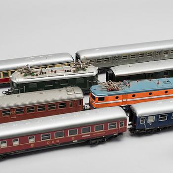 MÄRKLIN, samling lok och vagnar, 1900-talets andra hälft.