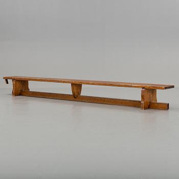A first half of the 20th century pine bench.