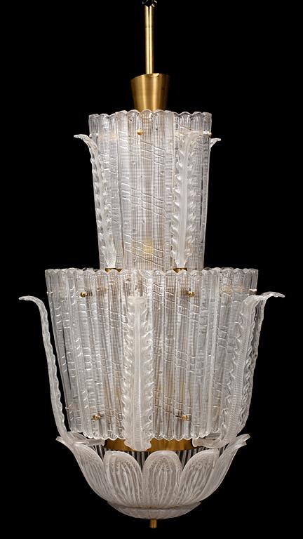 TAKLAMPA, trol. Orrefors, 1900-talets mitt. H ca 137.