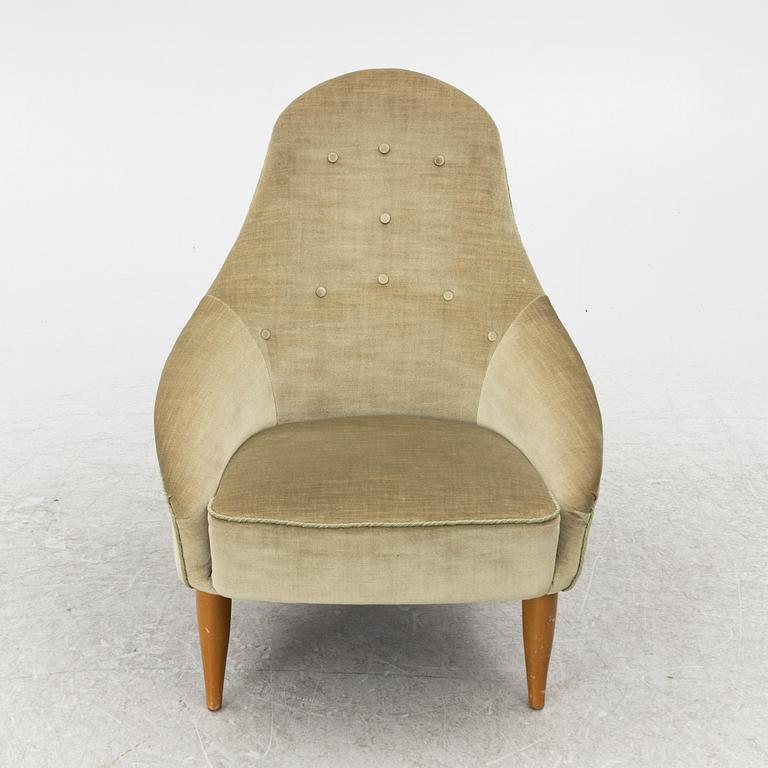 Kerstin Hörlin-Holmquist, Fåtölj, "Lilla Eva", ur serien "Paradiset", Nordiska Kompaniet, Nyköping, 1950/60-tal.