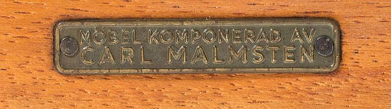 CARL MALMSTEN. STOLAR, samt KARMSTOLAR 4+2, 1900-TALETS MITT.