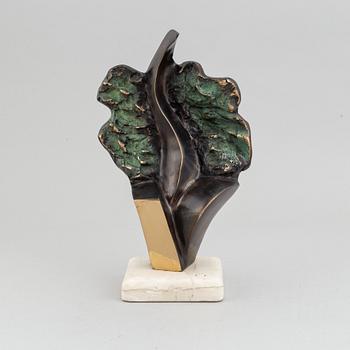 Stan Wys, sculpture, patinated and polished bronze, signed and numbered 4/12, dated 1998.