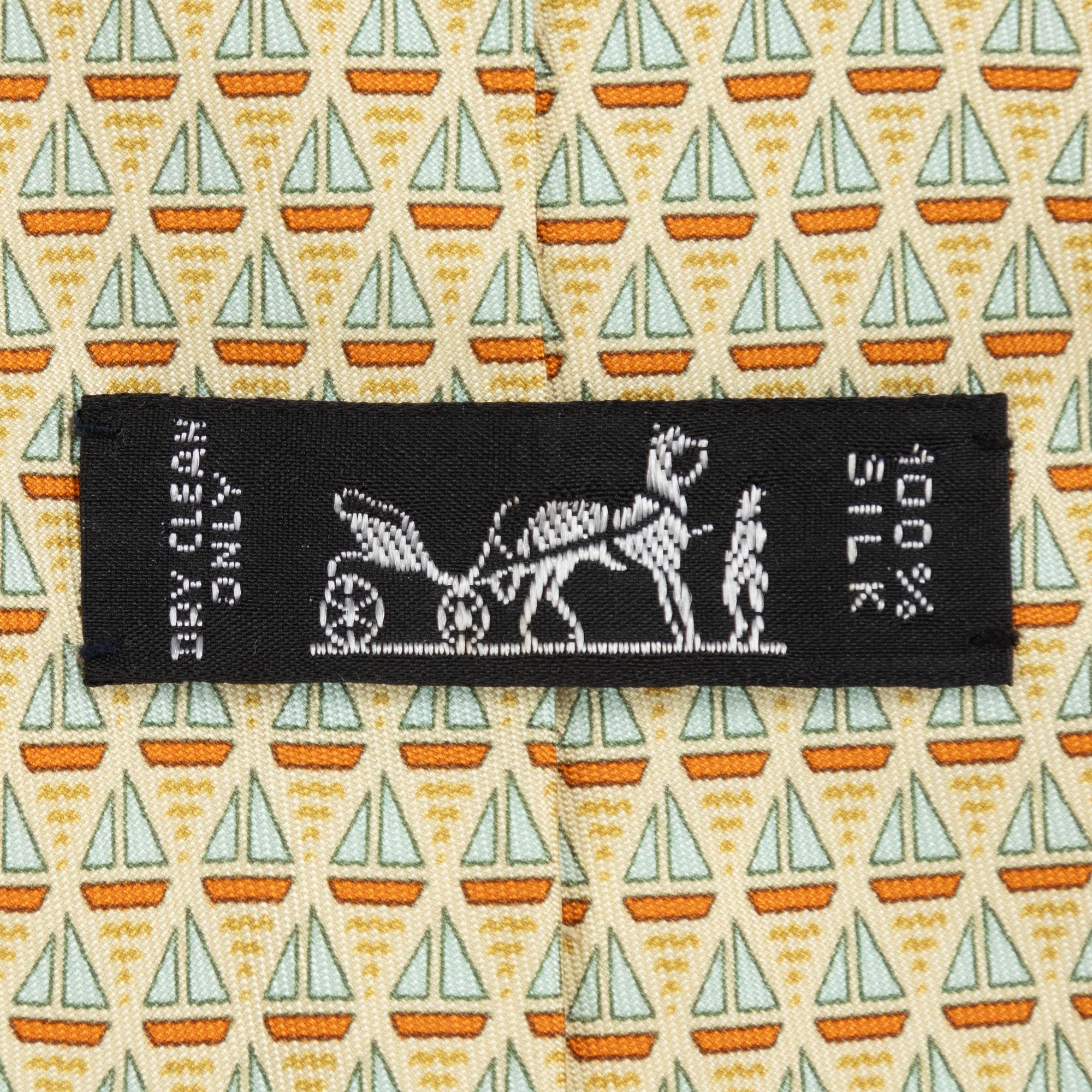 Hermès, 3 silk ties.