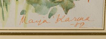 MAIJA KARMA, vesiväri, signeerattu ja päivätty -82.
