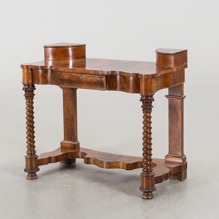 A late Empire mahogany dressing table mid 1800's.