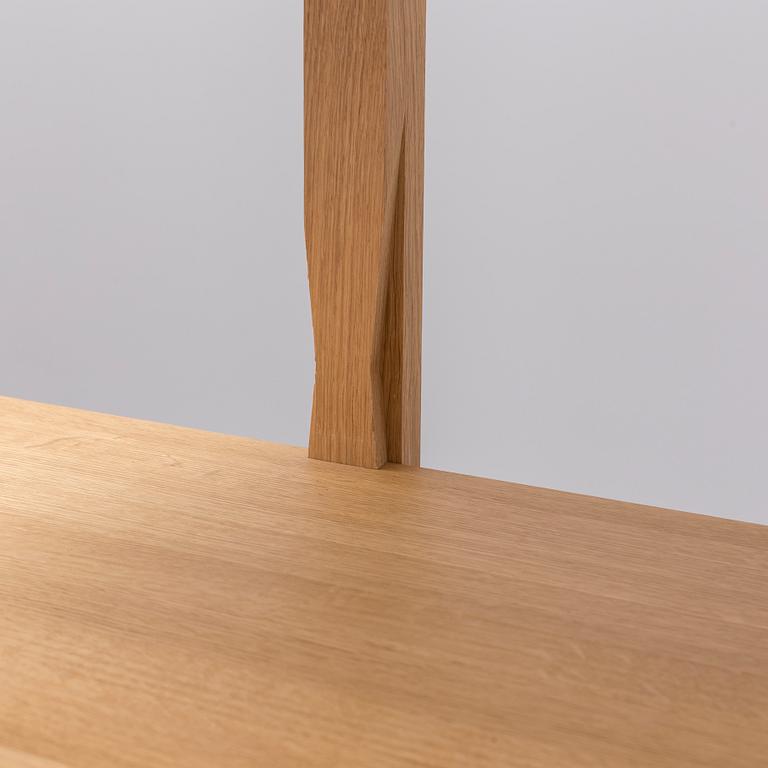 A massive oak shelf "The Wooden hylla no 2" by Wrong London, HAY.