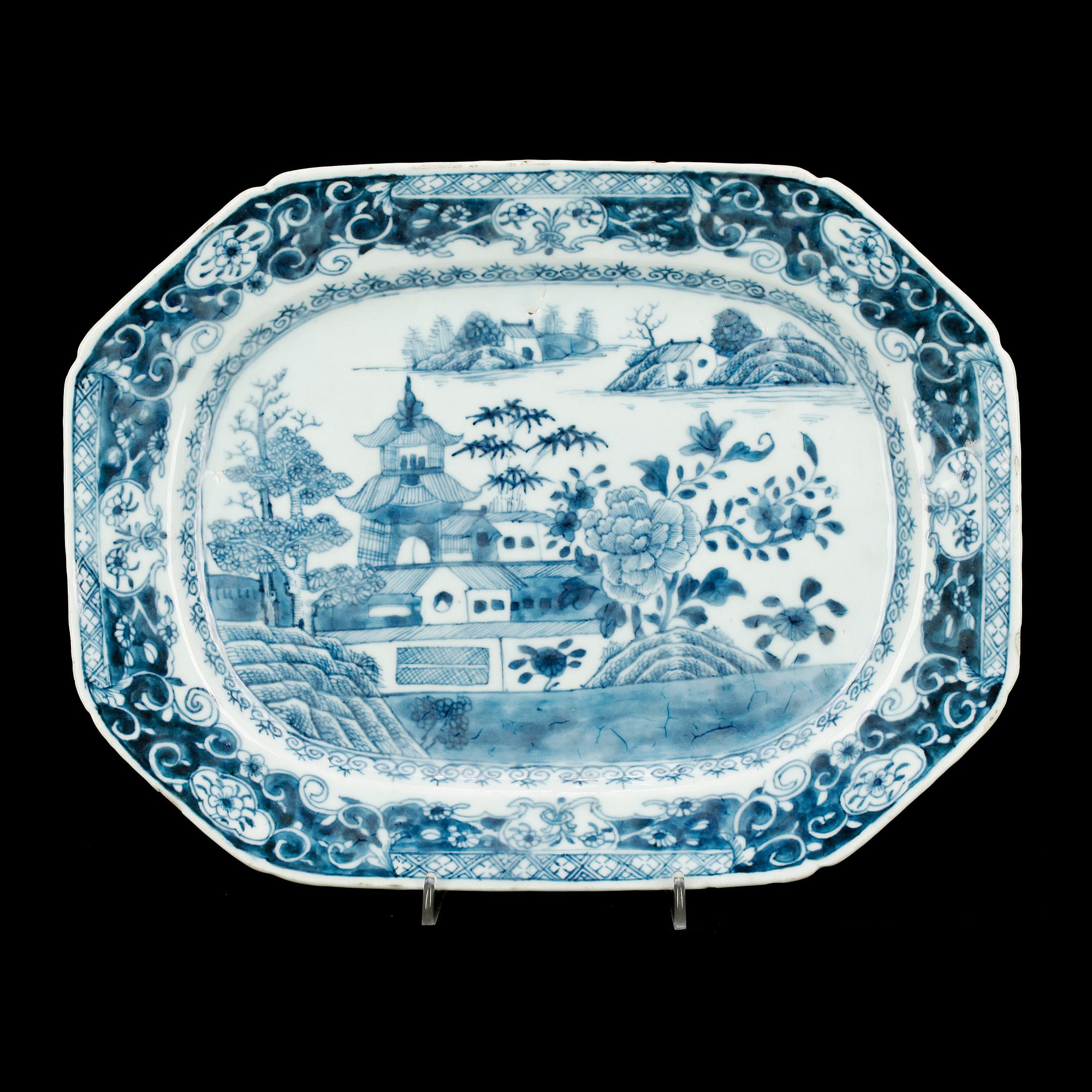 STEKFAT, porslin, Kina, Chien-Lung, 1700-tal.