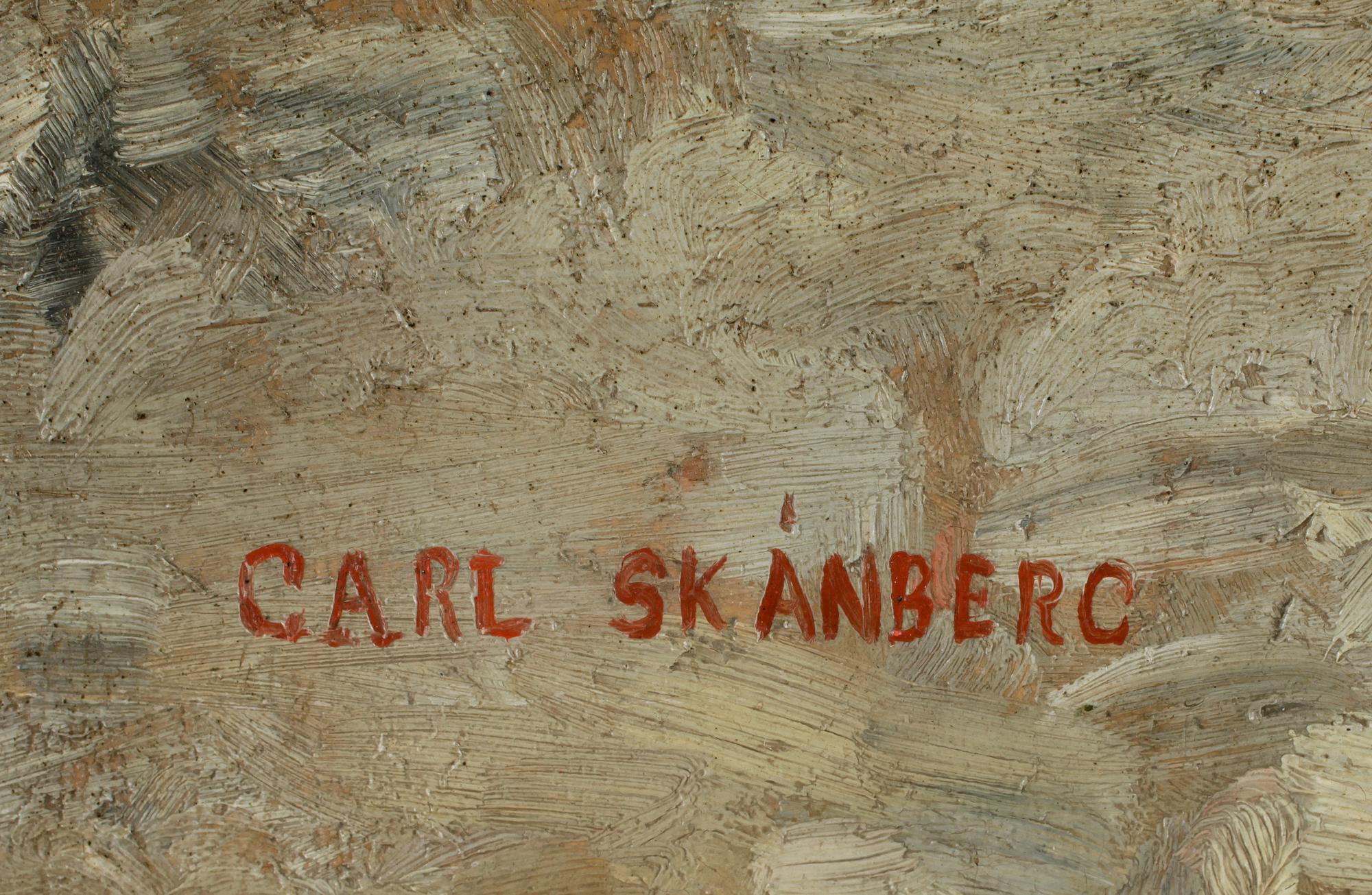 CARL SKÅNBERG, olja på duk, sign.