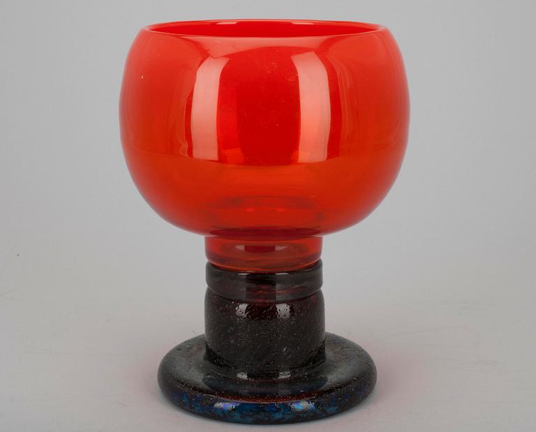 POKAL, glas, sign. Kaj Franck Nuutajärvi Notsjö.