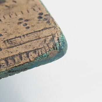 Rut Bryk, väggrelief, stengods, signerad BRYK.