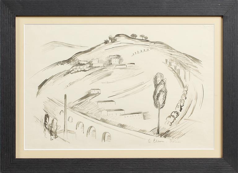 AGNES CLEVE, "Roma", signerad.