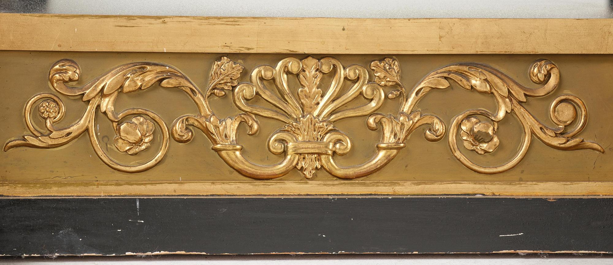 Spegel, av Petter Gustaf Bylander (spegelfabrikör i Göteborg 1811-58), Empire.