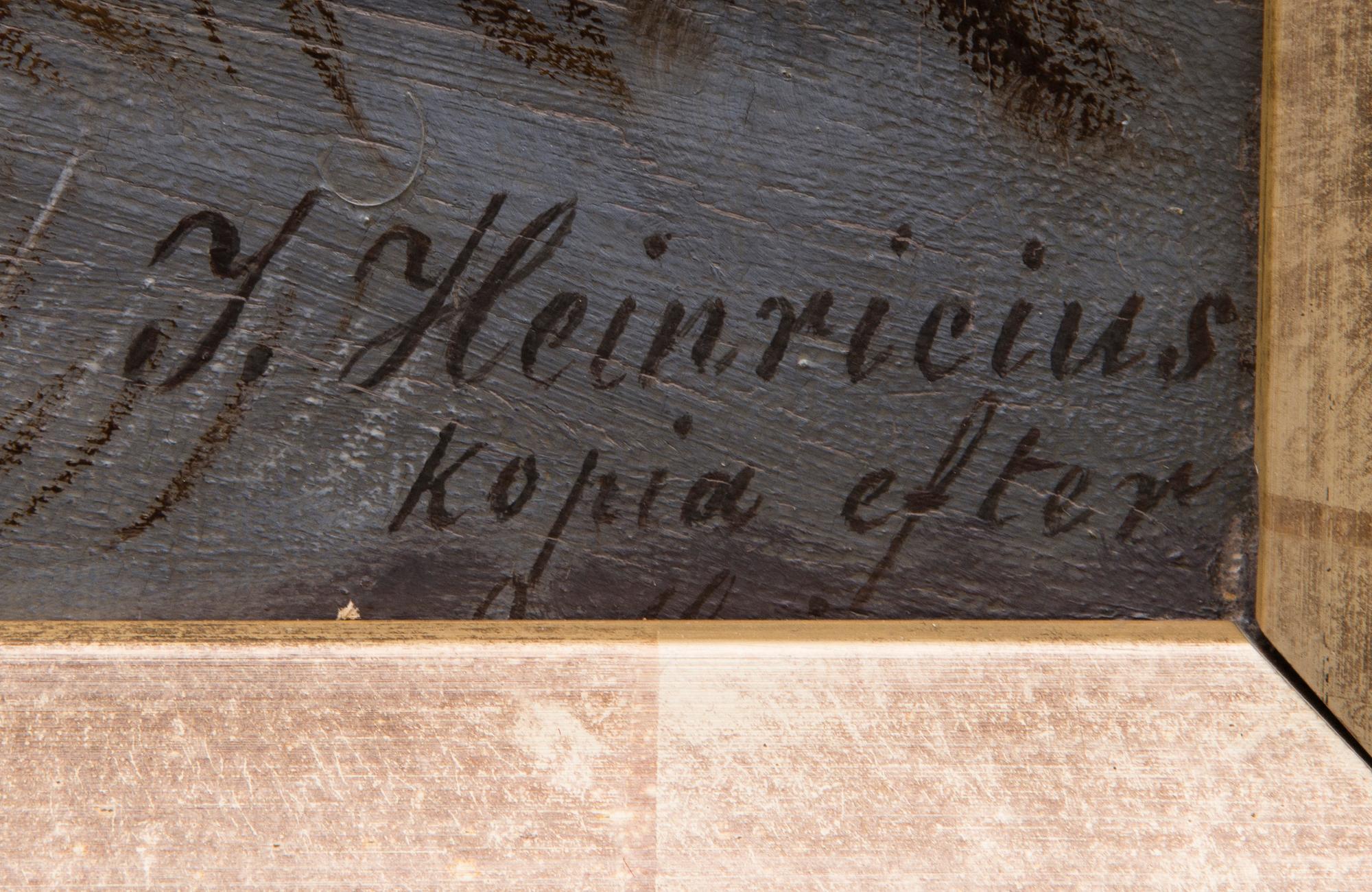 RAM, ca 1900, målning, kopia, signerad I.Heinricius.