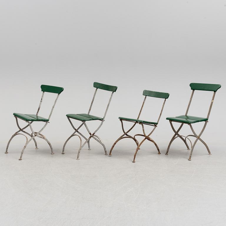 Four first half of the 20th century chairs.