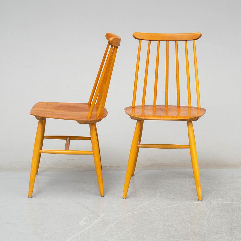 ILMARI TAPIOVAARA, 6 'Fanett' chairs, Edsbyverken.