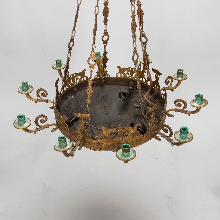 Takampel, senempirstil, 1800-talets sista kvartal.